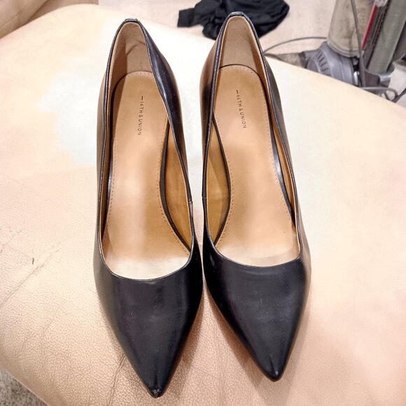 **14TH & UNION BLACK 3" PUMPS** - Picture 1 of 8